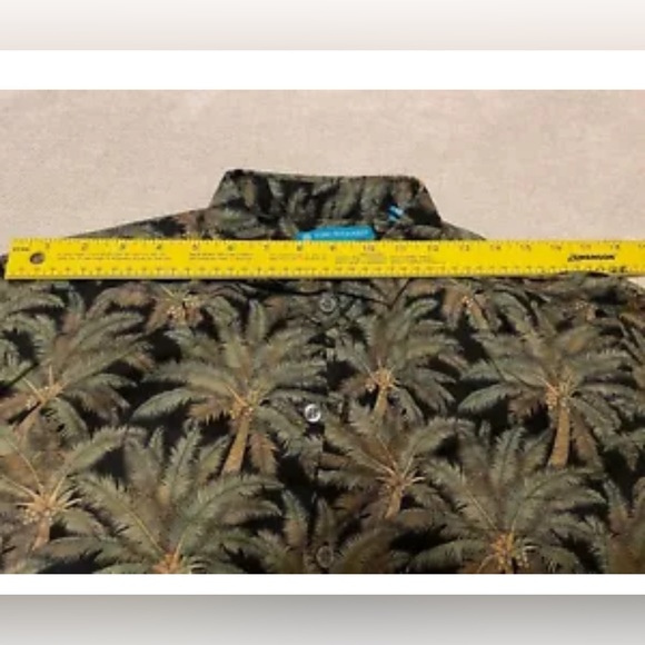 Tori Richard Honolulu Hawaiian Palms Made In USA Button Up Shirt Men's Medium - Picture 3 of 11